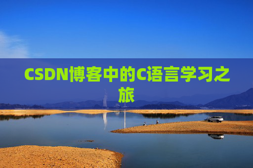 CSDN博客中的C语言学习之旅